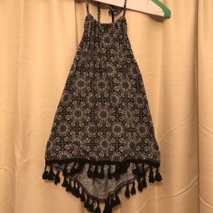 A halter top with a adjustable string